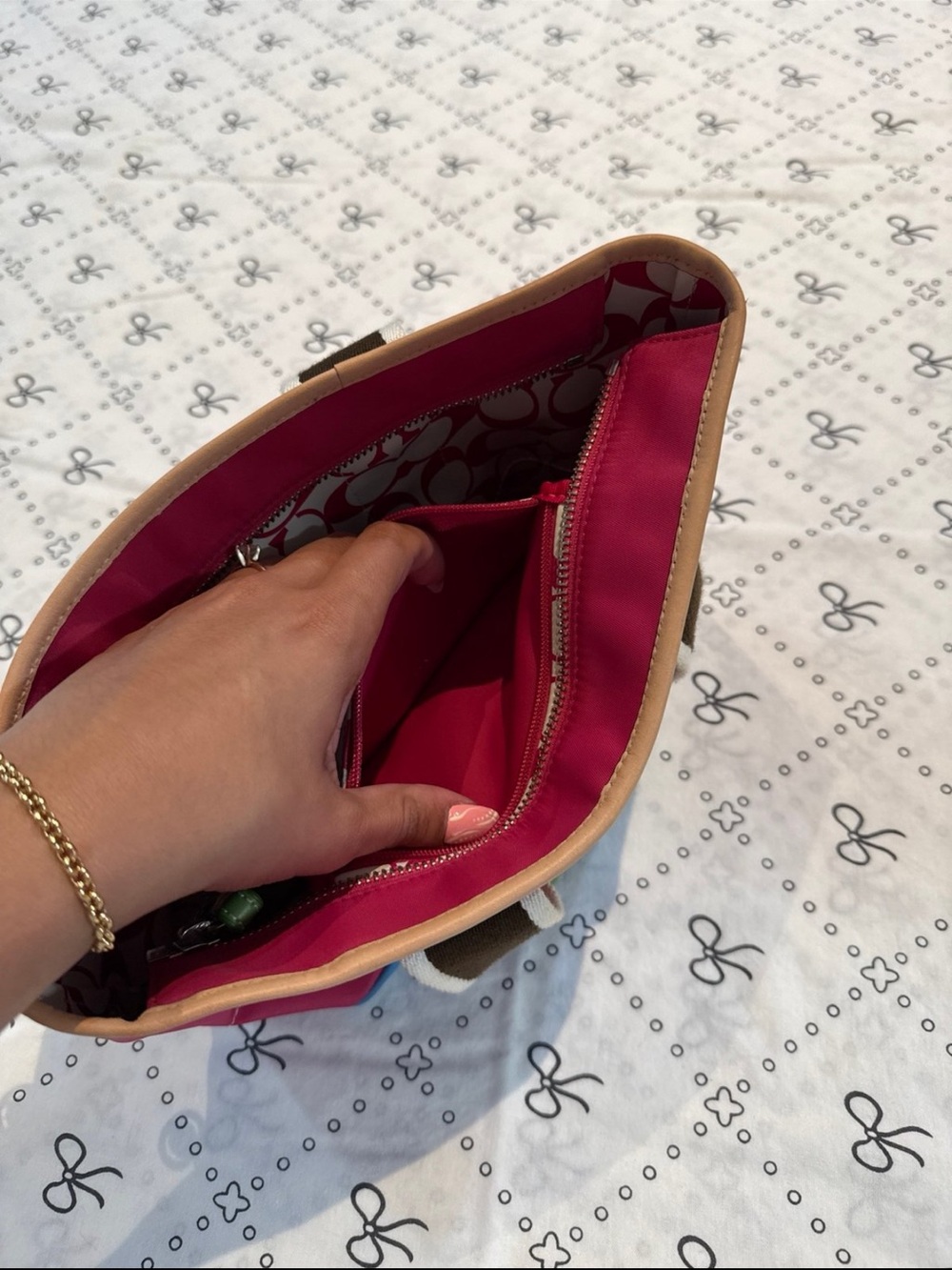 Coach vintage pink mini tote bag - Picture 7 of 8